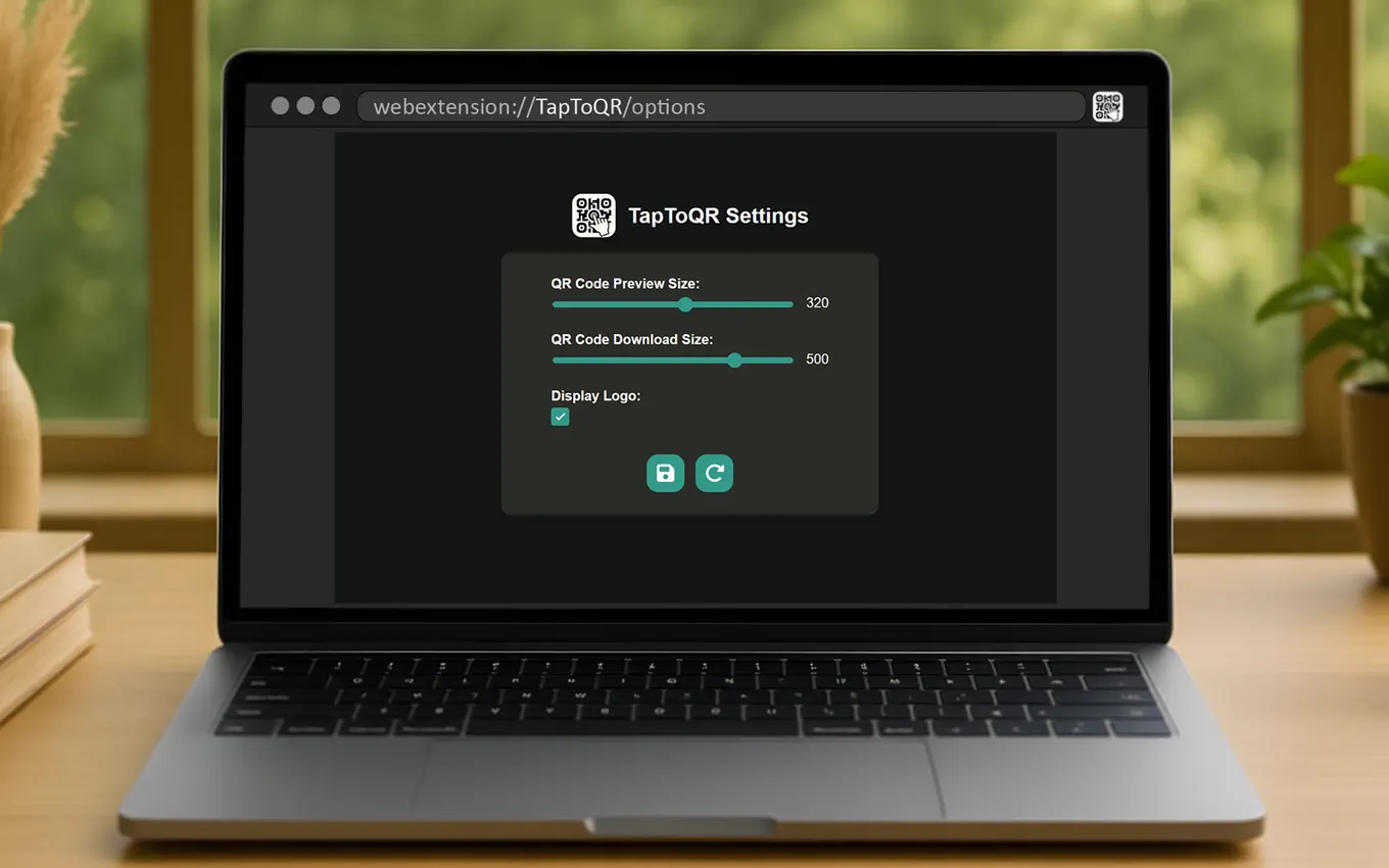TapToQR settings